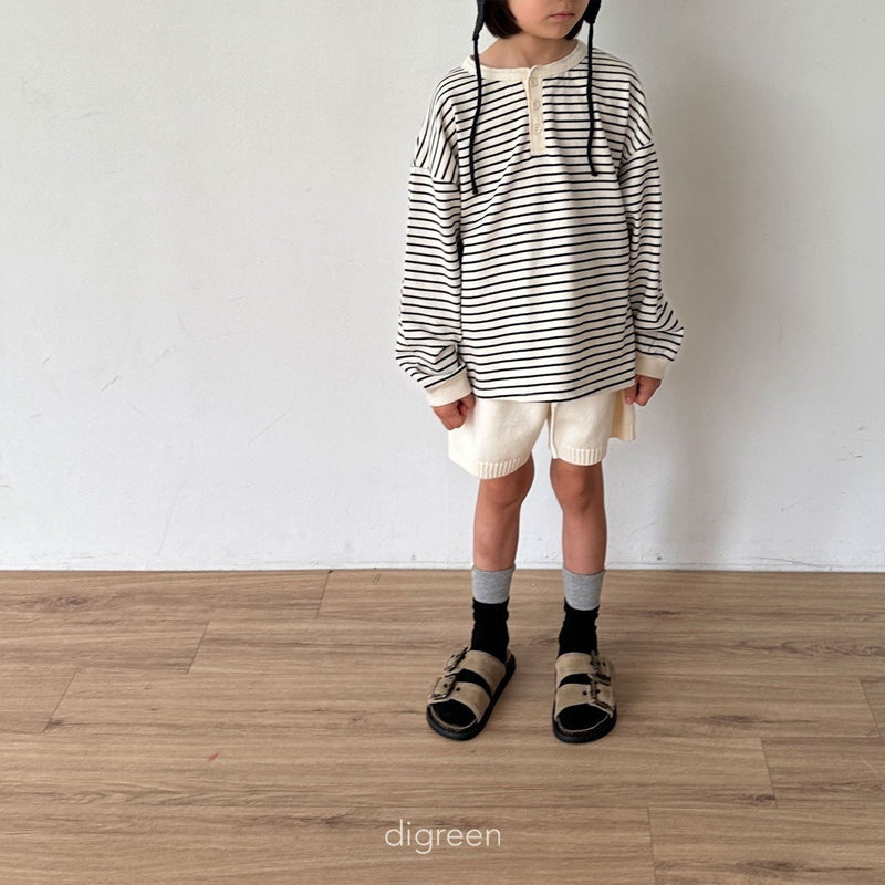 digreen / band knit pants