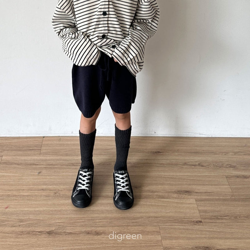 digreen / band knit pants