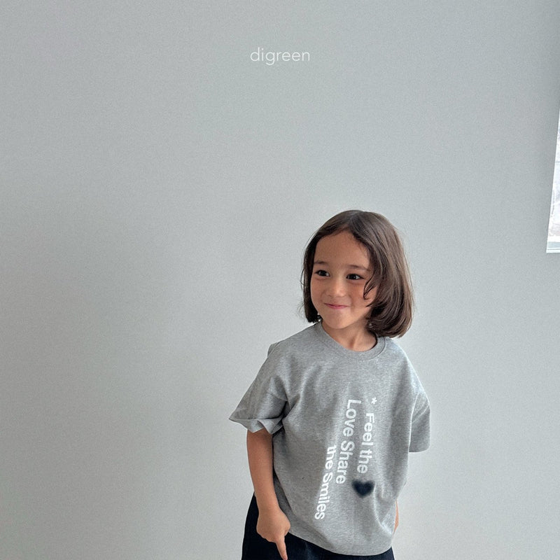 digreen / love share t-shirt【for kids】