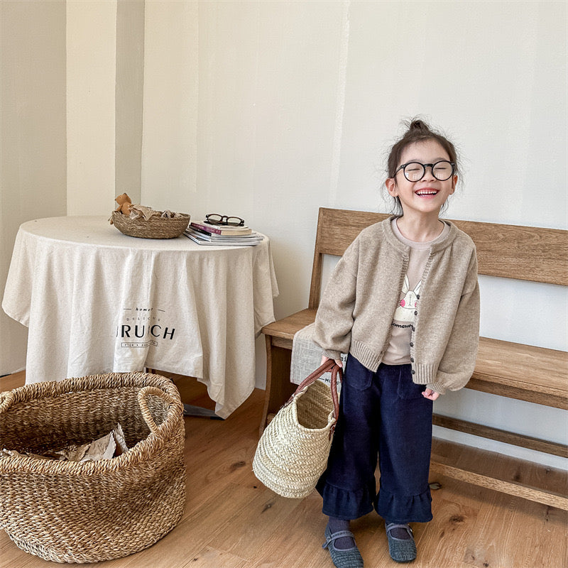 loosely knit cardigan【for kids , jr】