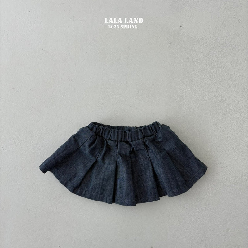 lalaland / slub denim skirt【for kids】