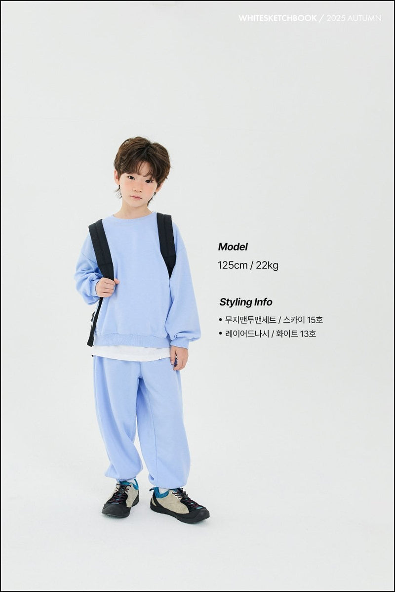 『8/31まで特別価格』white sketch book / butter muji mtm【for kids&Jr.】