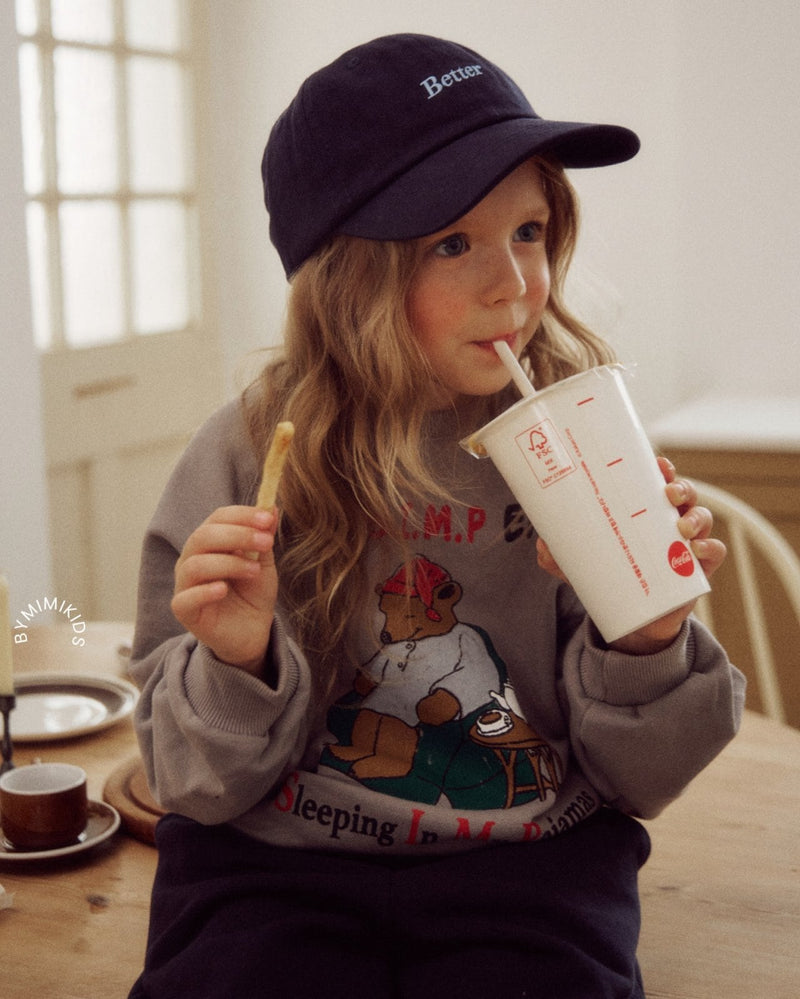 by mimi  / butter embroidery cap【for kids , jr】