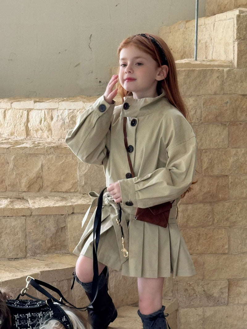 otaly /  pleats trench coat【for kids , jr】(no.5688)