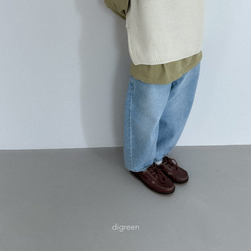 digreen / volume denim pants【for kids】
