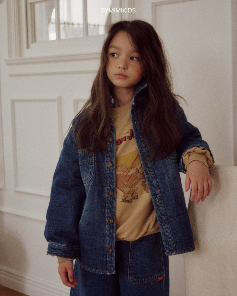 by mimi  / square quilting shirt jacket【for kids , jr】