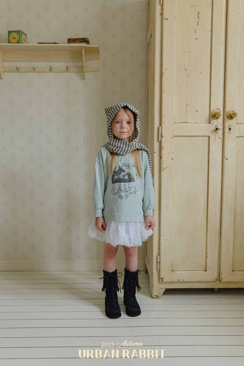 urban rabbit / cat hood muffler【for kids & Jr.】