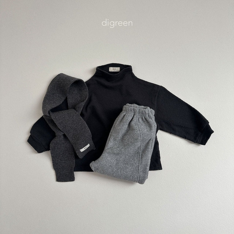 digreen / loose half neck tee