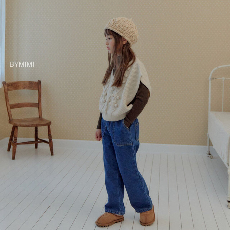 by mimi  / mizzu knit vest【for kids , jr】