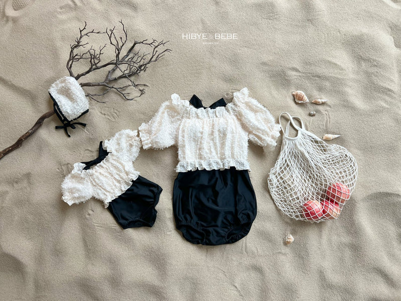 hibyebebe / modern lace swim wear【for bebe, kids and mom】