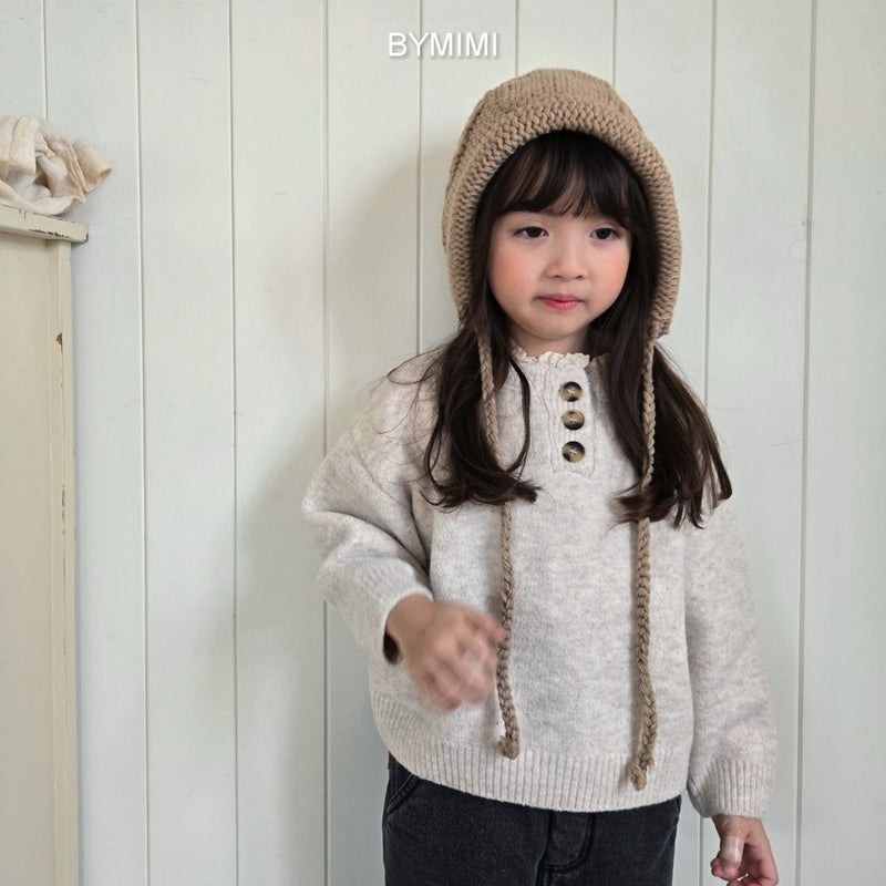 by mimi  / baguette knit tee【for kids , jr】