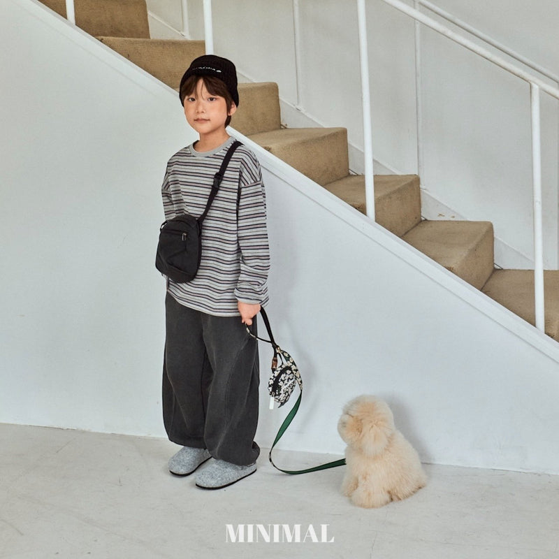 minimal / pigment boarder tee【for kids &Jr.】