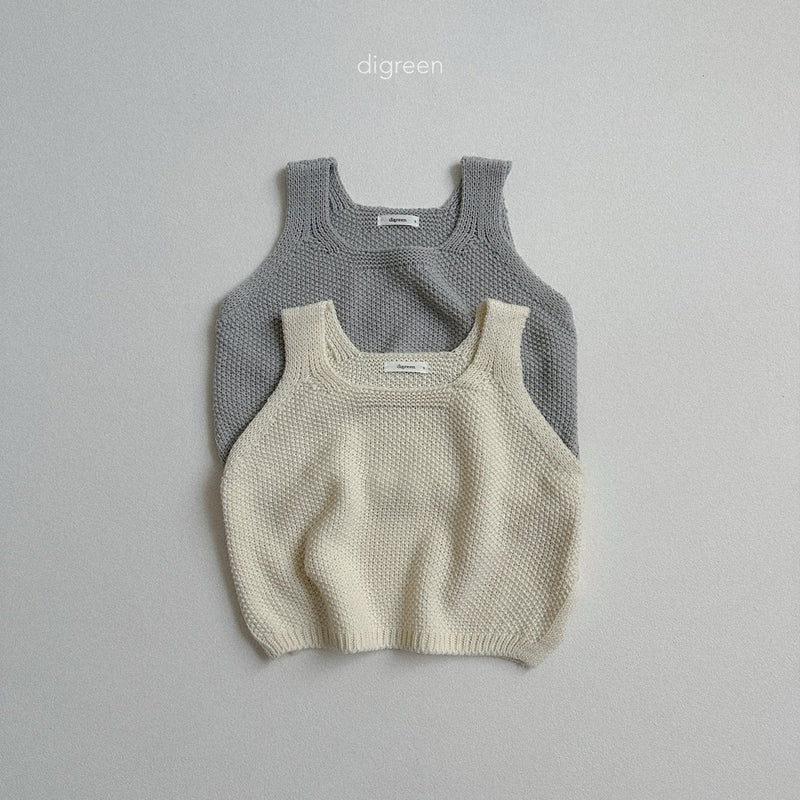 digreen / button vest【for kids】
