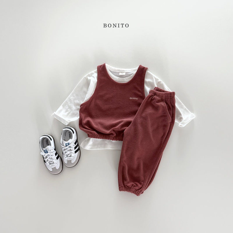 bonito / terry vest set up【for kids&Jr.】