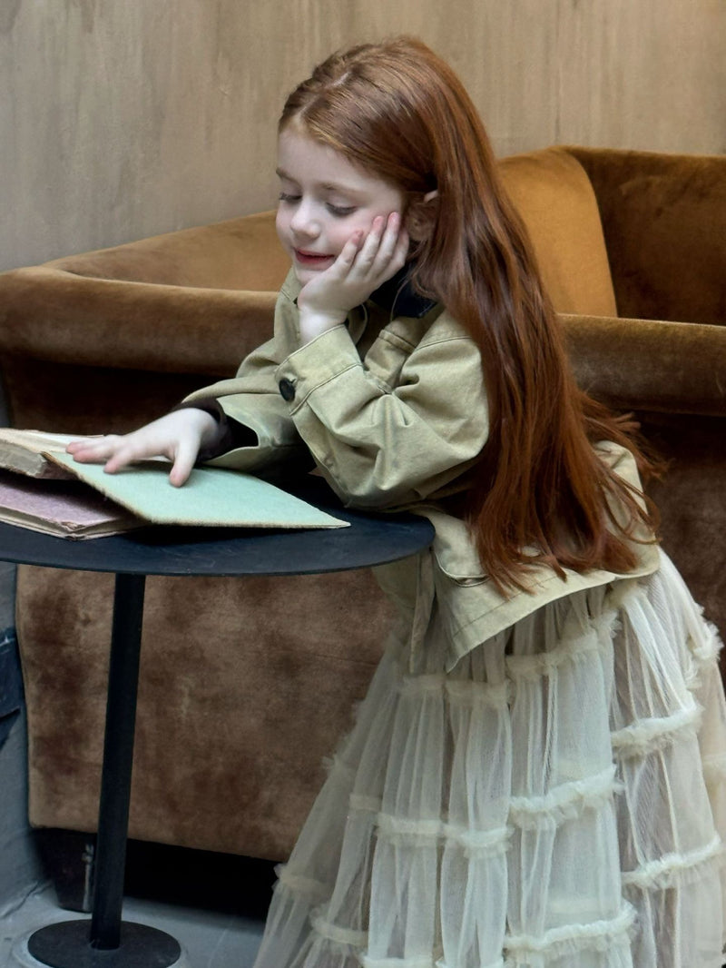 otaly /  sheer maxi skirt【for kids , jr】(no.5751)