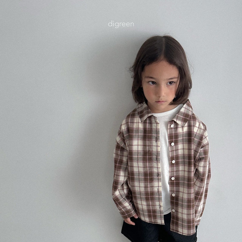 digreen / plaid shirt【for kids】