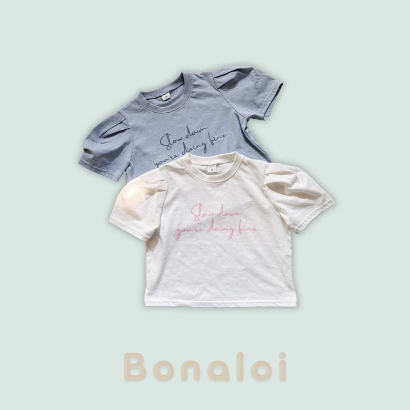 bonaloi / daily puff tee 25ss【for kids&Jr.】