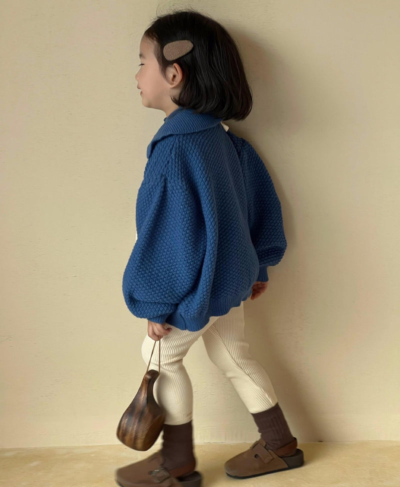 moss knit cardigan【for kids , jr】