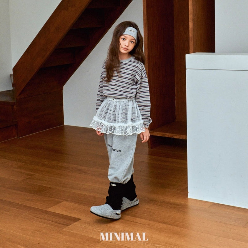 minimal / pigment boarder tee【for kids &Jr.】