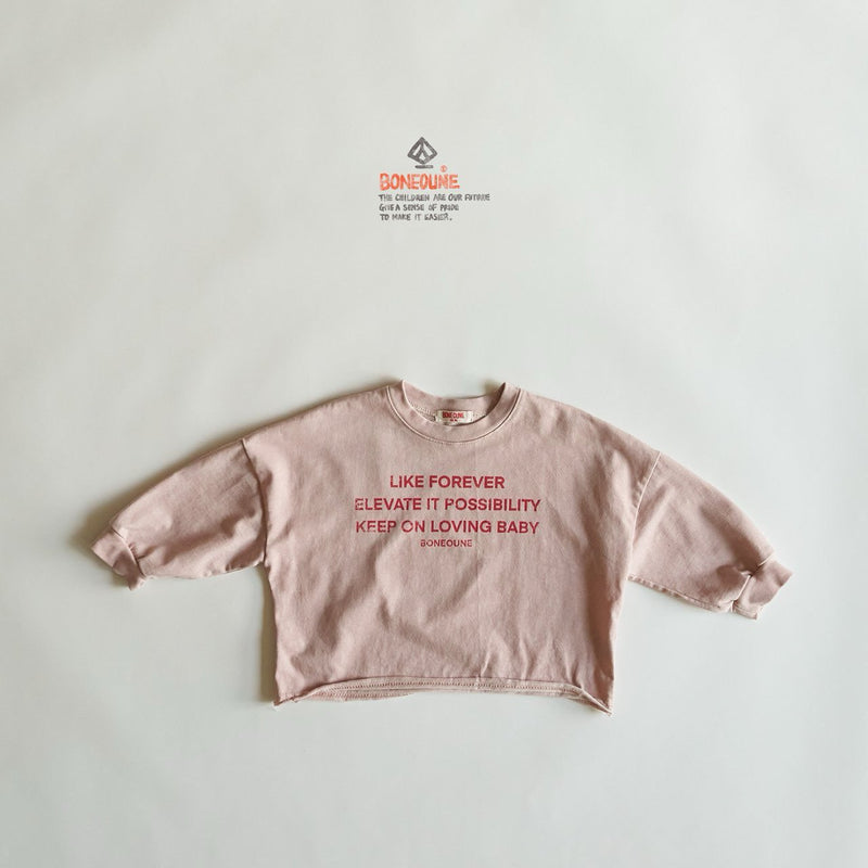 boneoune / wide crop pig tee【for kids, Jr. 】