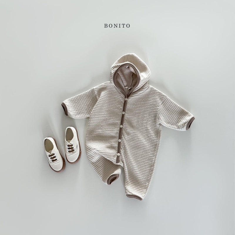 bonito / emboss hood suit 【for baby】