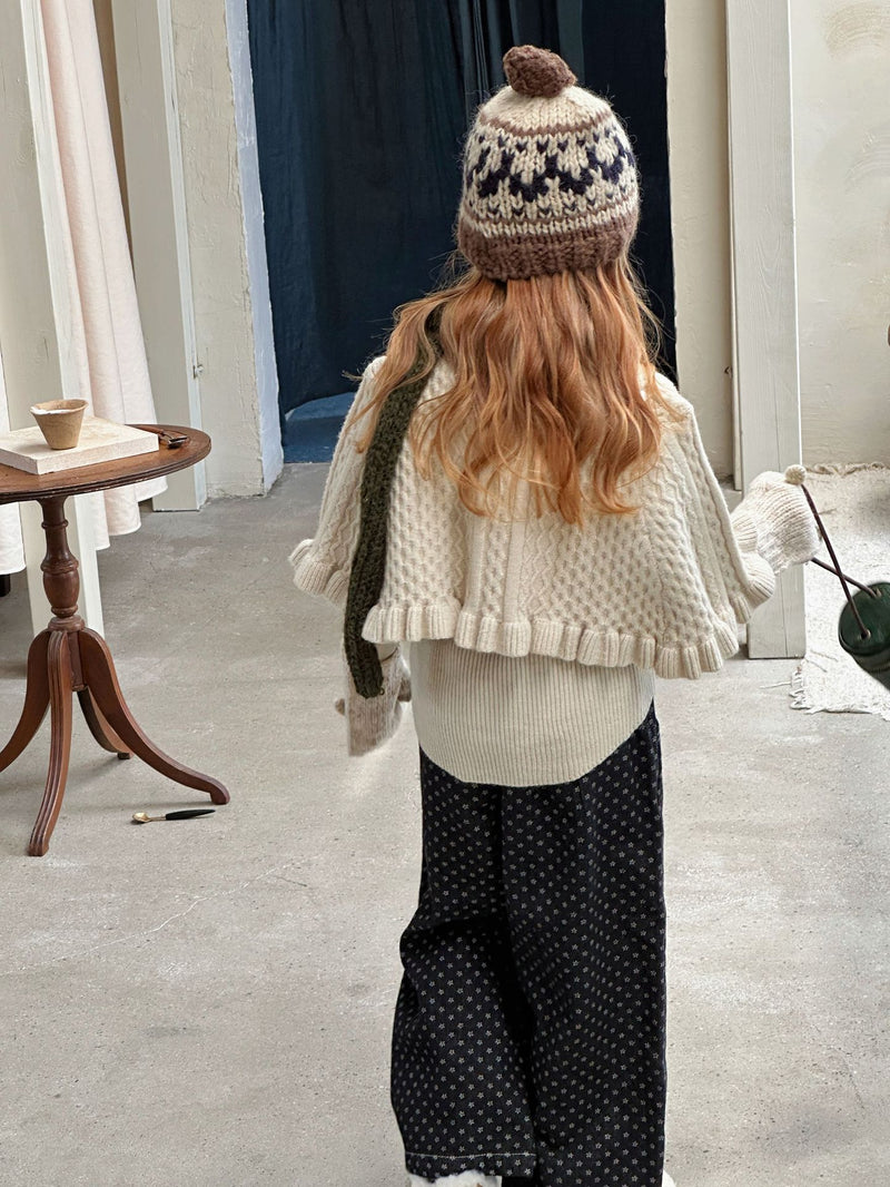 knit mantle coat 【for kids&Jr.】