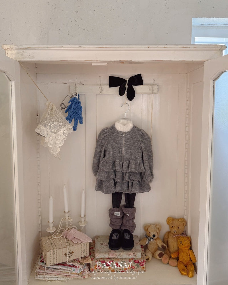 bananaj / moelly zipup cardigan【for kids & jr.】