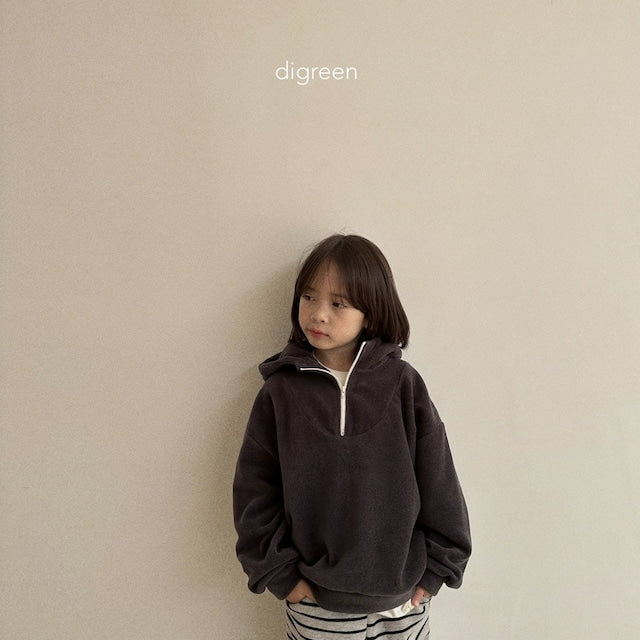 digreen / polar fleece zip-up