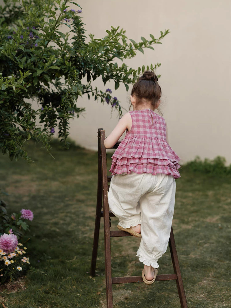 frill wide pants 【for kids&Jr.】