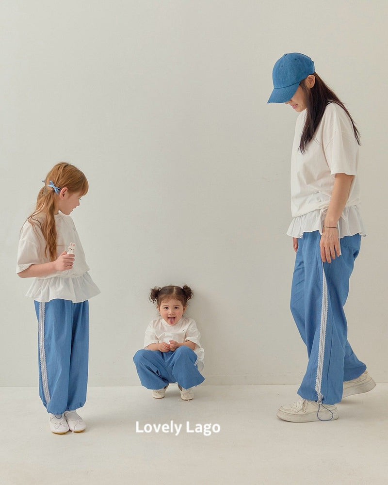 lago / pin tuck string pants【for kids, jr &mom】