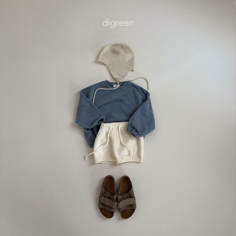 digreen / band knit pants