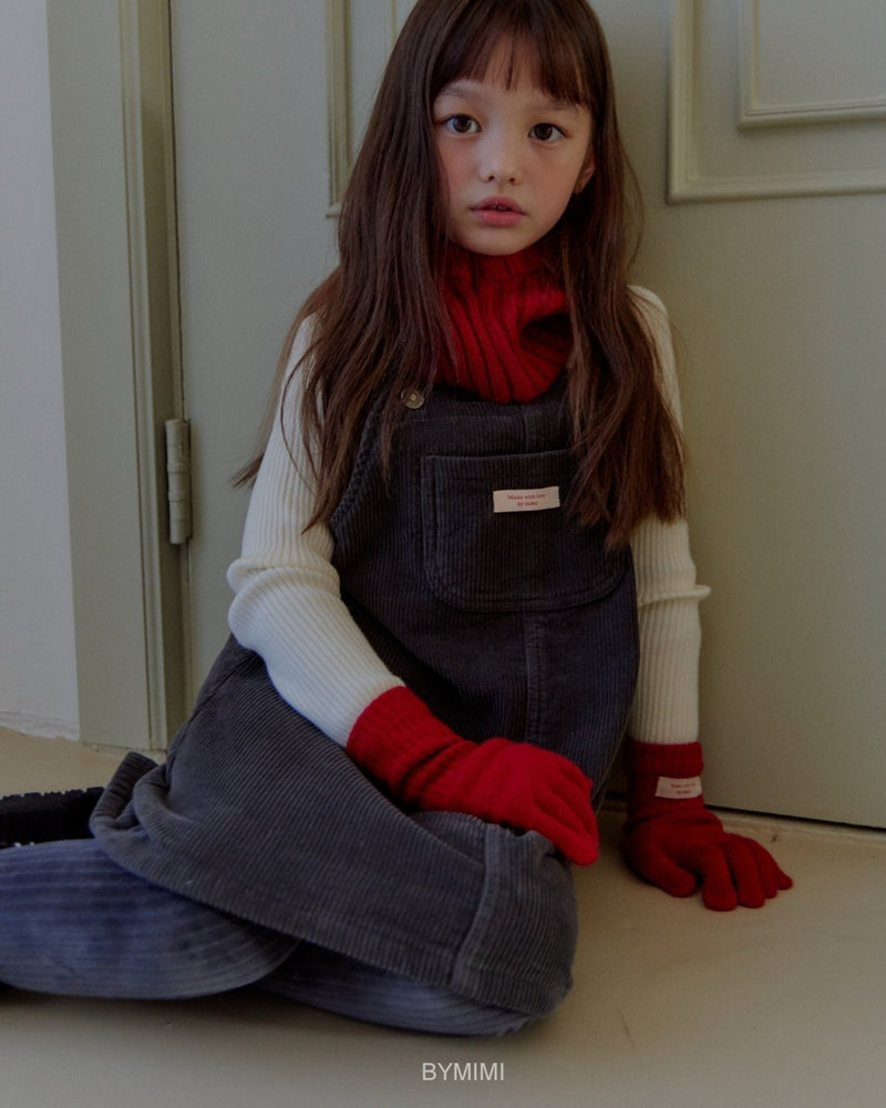 by mimi  / coco corduroy onepiece【for kids , jr】