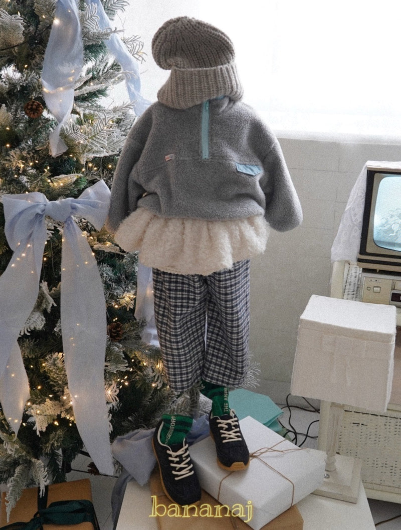 bananaj / foaming half zipup mtm【for kids & jr.】