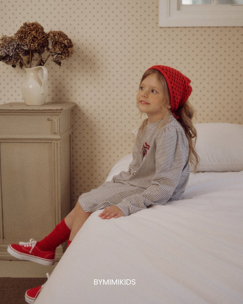by mimi  / triangle bonnet【for kids , jr】