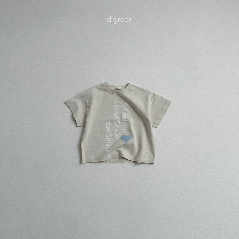 digreen / love share t-shirt【for kids】