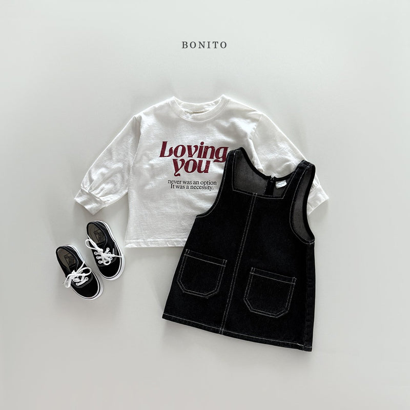 bonito / stitch denim ops【for kids&Jr.】