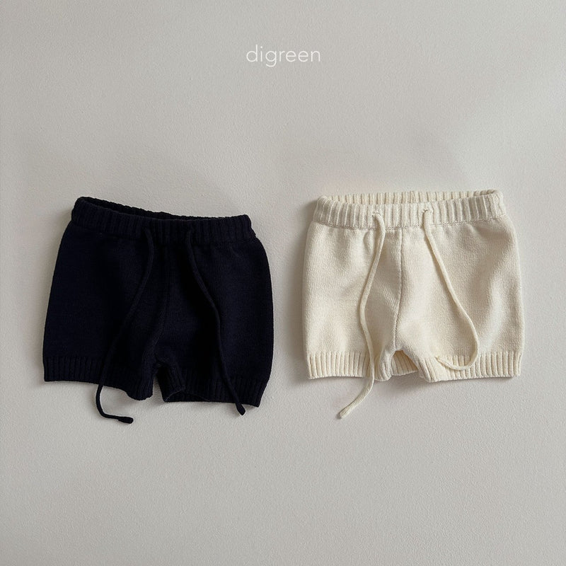 digreen / band knit pants