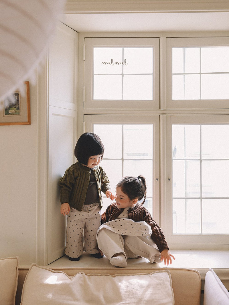 melmel / printed corduroy pants【for kids, jr.】