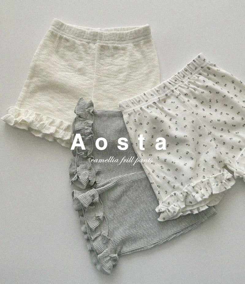 aosta / camellia frill pants