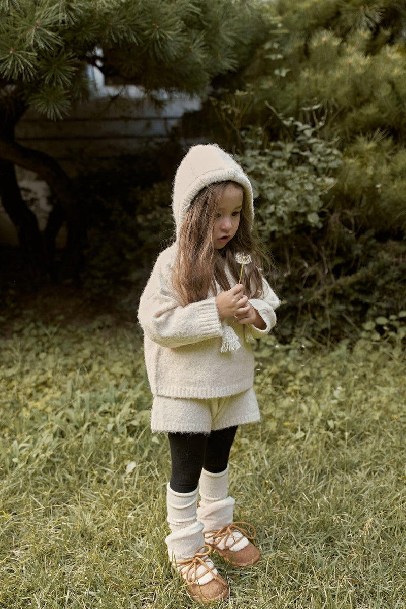 momo ann /  knit hood set【for kids &adult】
