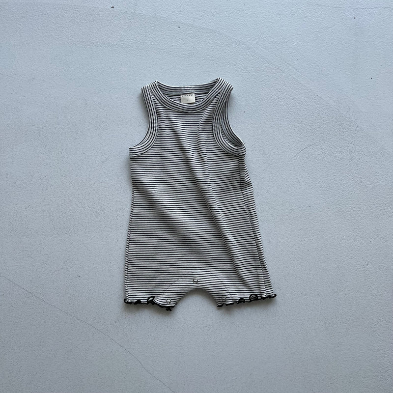 oatmeal / bob stripe suit【for baby】