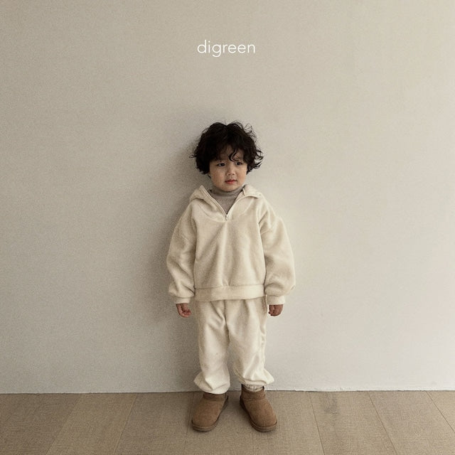 digreen / polar fleece zip-up