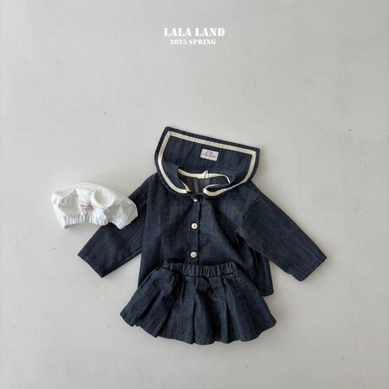 lalaland / sailor denim shirt【for kids】