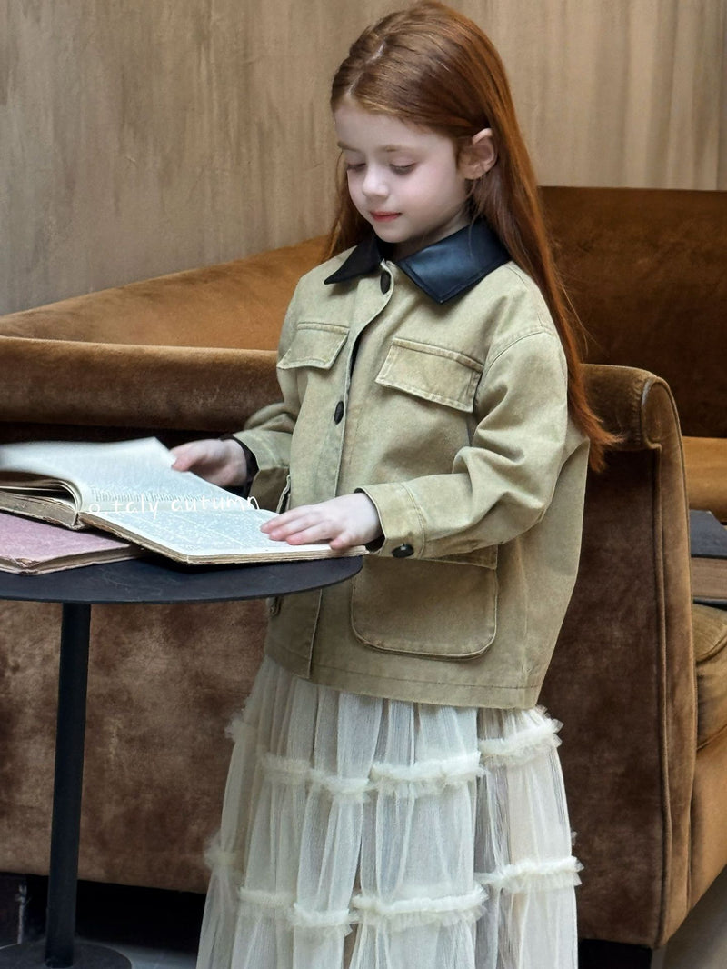 otaly /  sheer maxi skirt【for kids , jr】(no.5751)