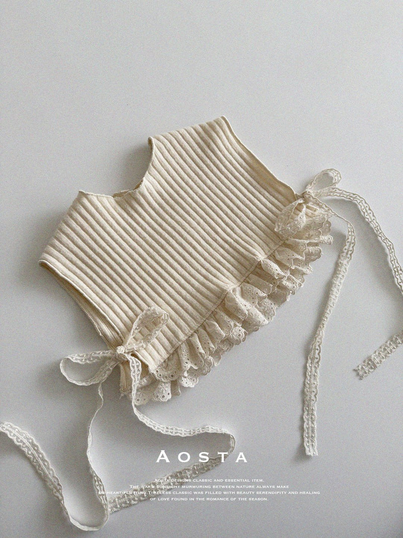 aosta / camellia frills vest