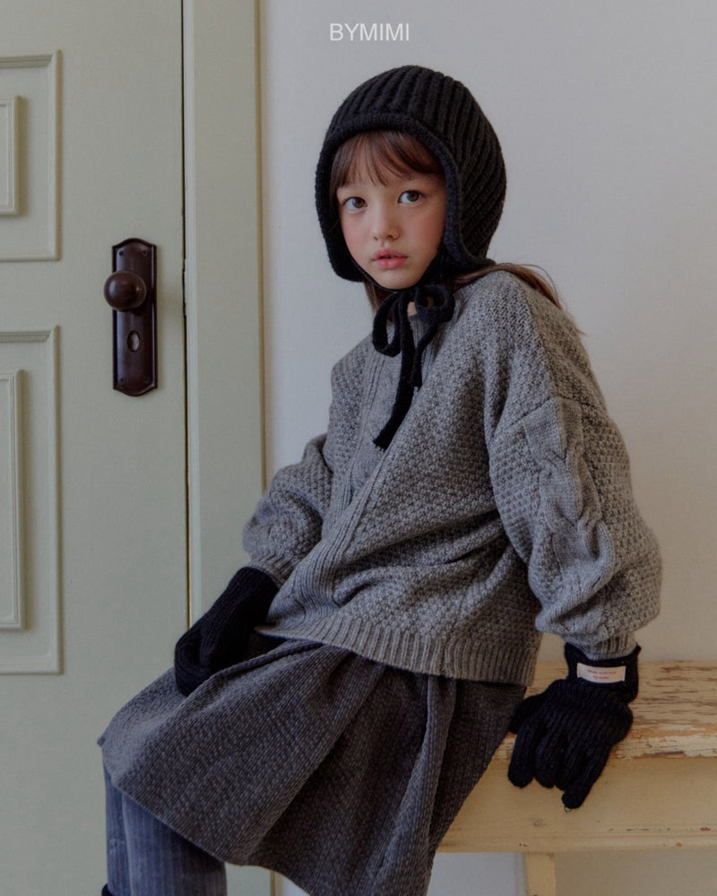 by mimi  / balloon knit tee【for kids , jr】