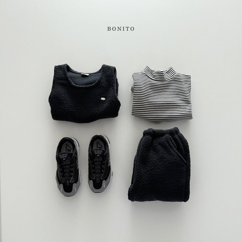 bonito / stripe polar tee 【for kids&Jr.】