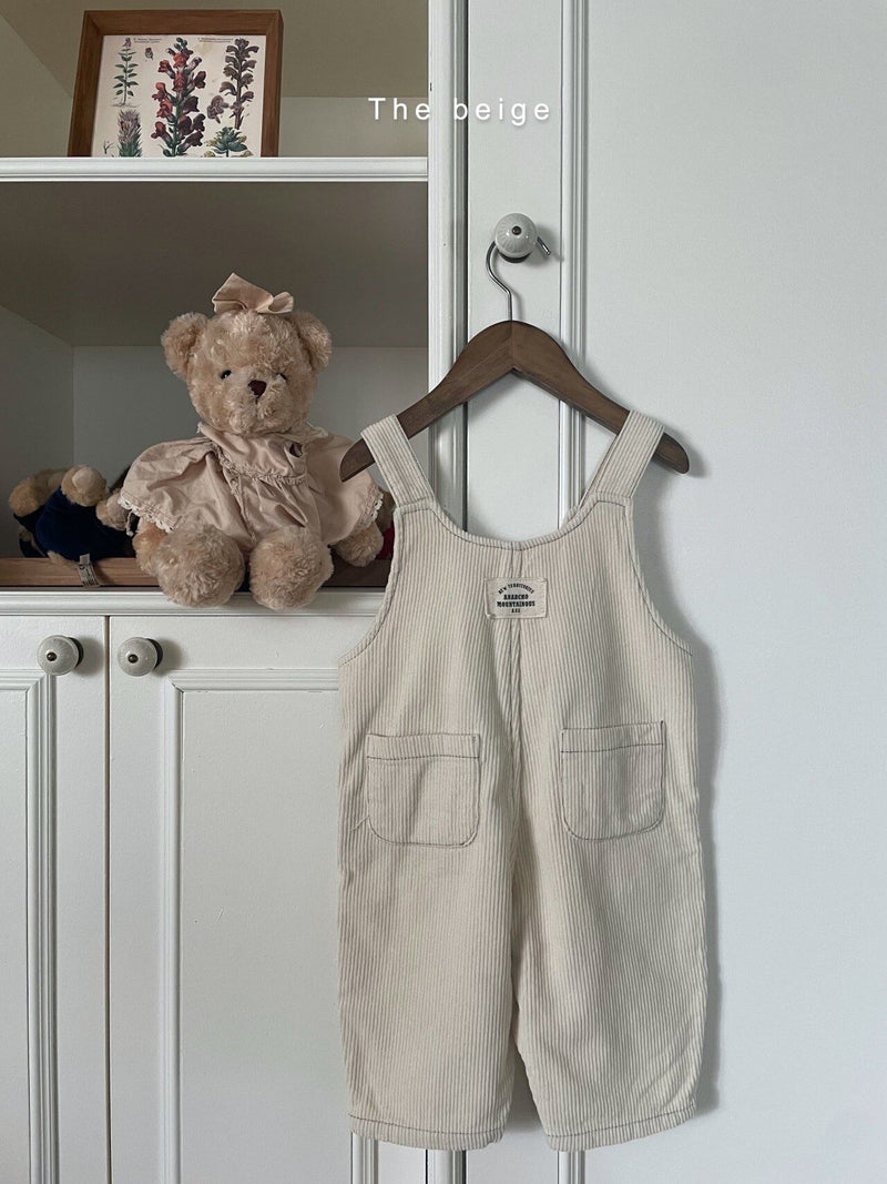 the beige / stitch overall