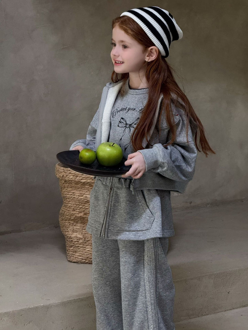 otaly /  hoodie tops & flare pants set【for kids , jr】(no.5736)