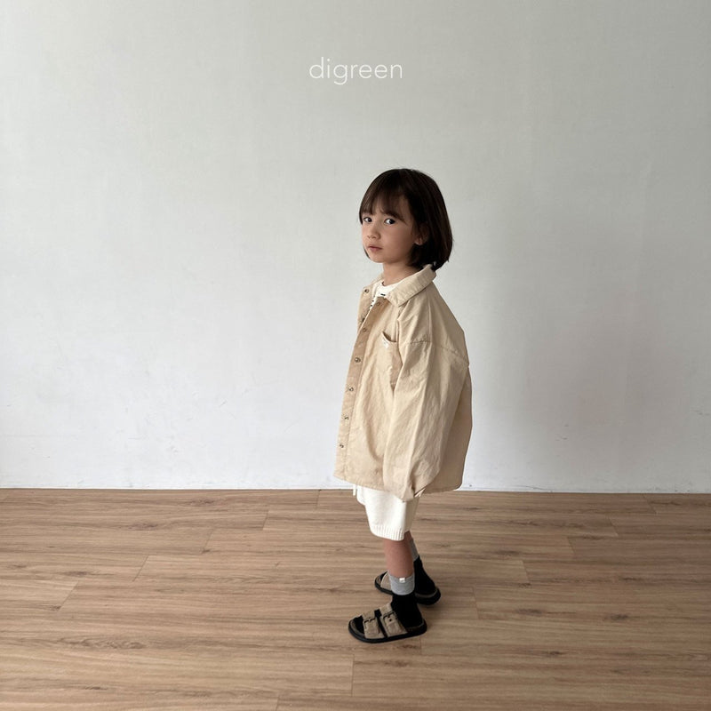 digreen / band knit pants